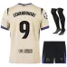 Barcelona LEWANDOWSKI UCL 2025/26 Kids Away Kit Jersey - Beige