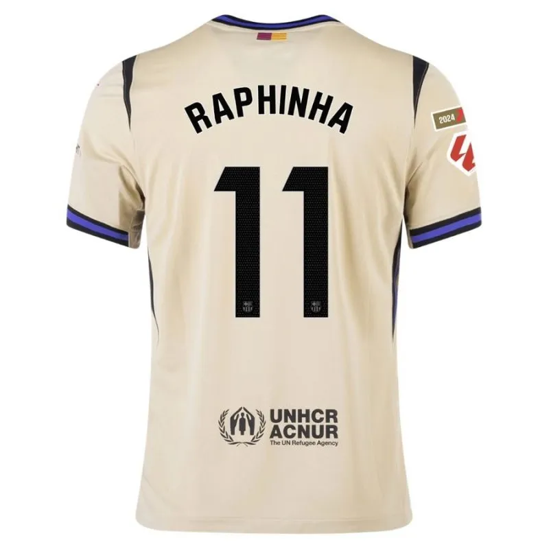 Barcelona RAPHINHA 2025/26 Kinder Auswärtstrikot-Set - Beige