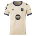 Barcelona RAPHINHA UCL 2025/26 Kids Away Kit Jersey - Beige