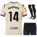 Barcelona RASHFORD 2025/26 Conjunto Infantil Camiseta Visitante - Beige
