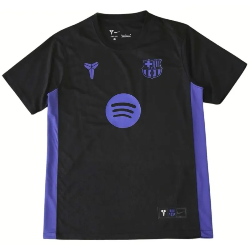 Camiseta Barcelona 2025/26 Pretemporada X Kobe - Negra/Azul