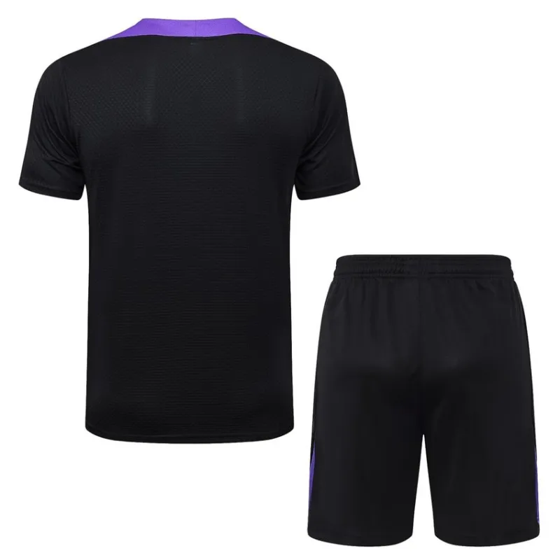 Barcelona 2025/26 Trainingsshirt + Shorts - Schwarz/Lila