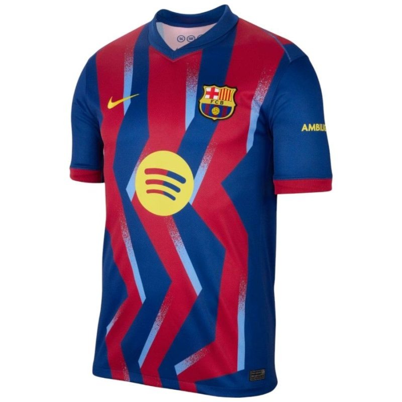 Barcelona 2025/26 Conjunto infantil cuarto - Azul/Roja