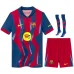Barcelona 2025/26 Conjunto infantil cuarto - Azul/Roja