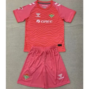 Real Betis Kids' Goalkeeper Jersey + Shorts 2024/25 - Pink