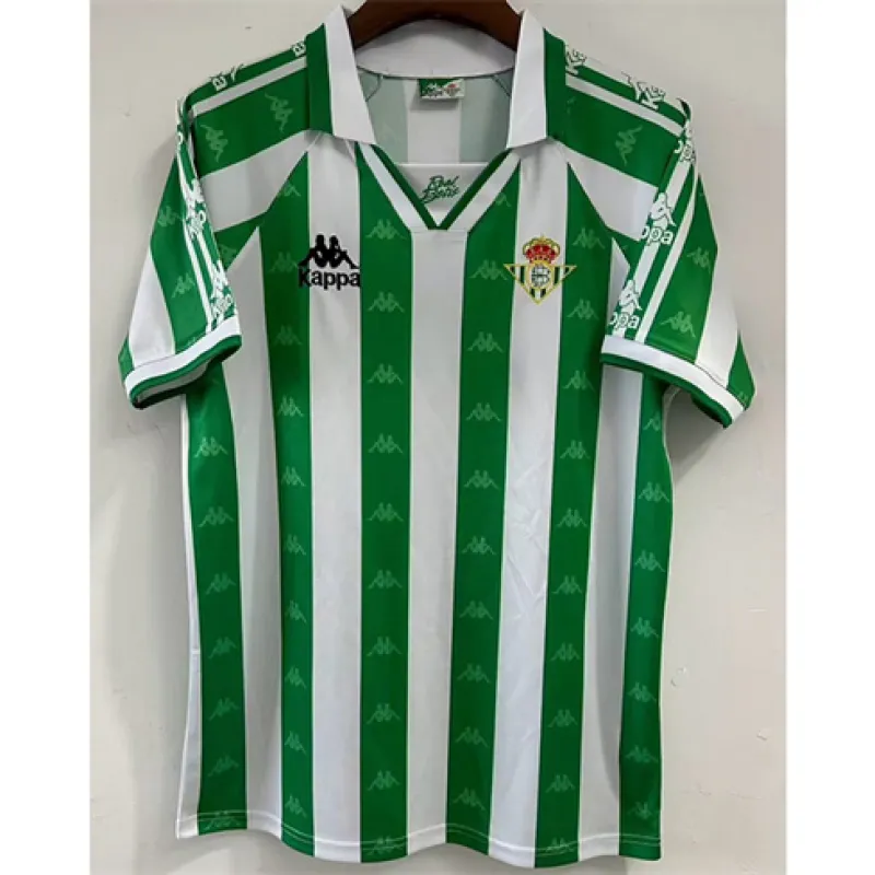 Camiseta retro de Real Betis 1996 local - Verde/Blanco