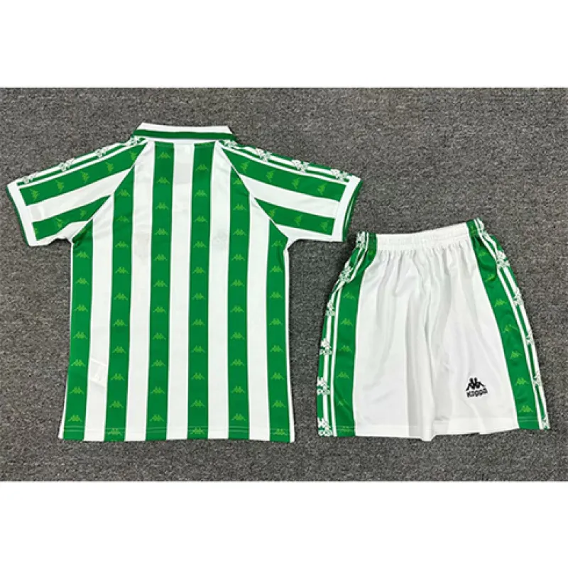 Maglia retro per bambini di Real Betis 1995 - 97 di casa - Verde/Bianco