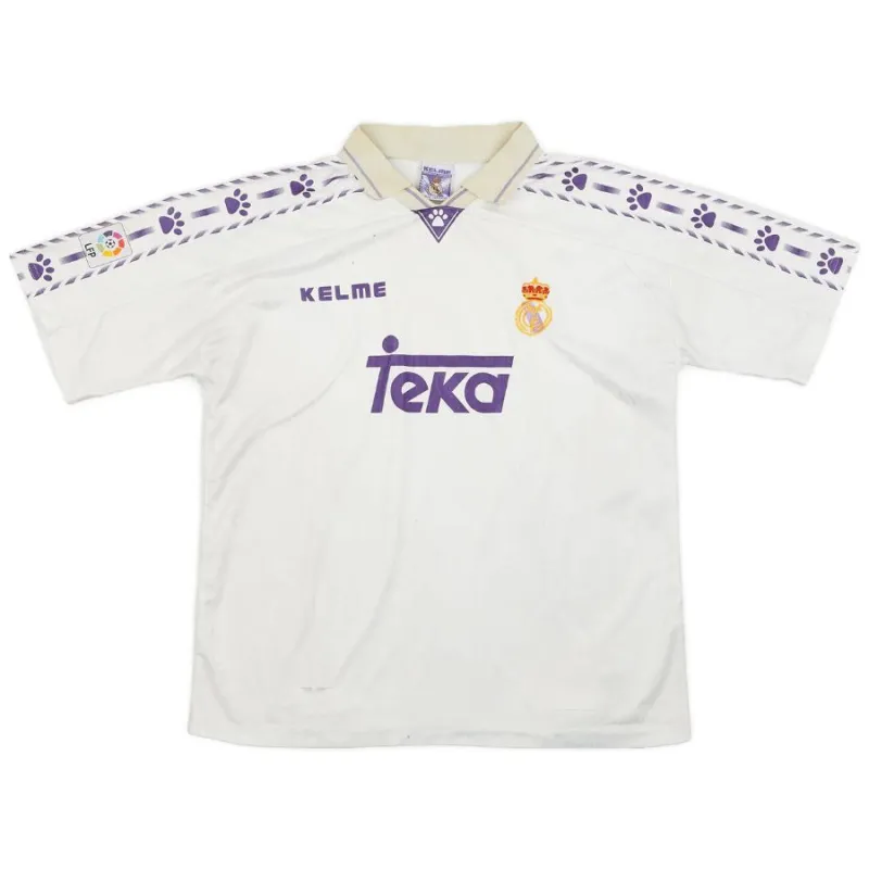 Real Madrid 1996/97 Retro Home Jersey - White