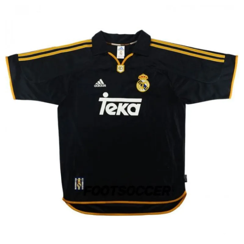 Real Madrid 1998-2000 Camiseta retro visitante - Negra