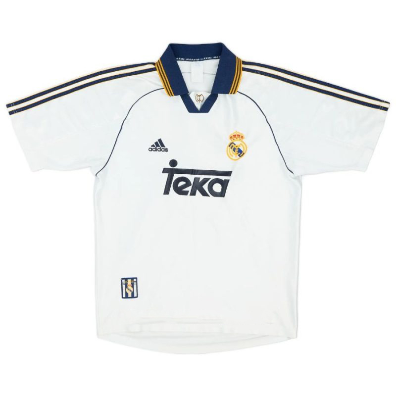 Real Madrid R.CARLOS 1998 2000 Retro Home Jersey - White