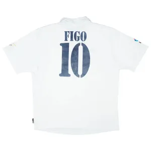 Real Madrid FIGO 2000/01 Retro Home Jersey - White