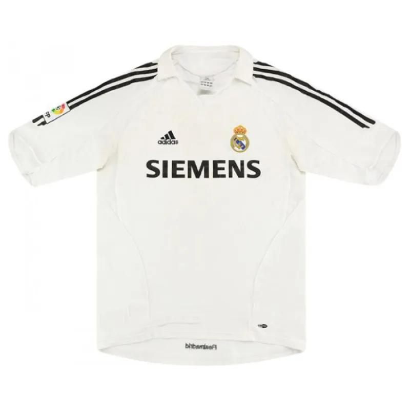 Real Madrid R.CARLOS 2005/06 Retro Home Jersey - White
