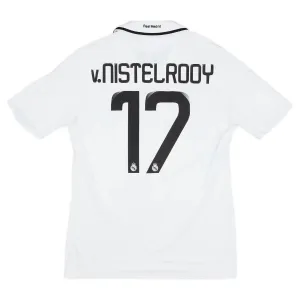 Real Madrid V.NISTELROOY 2008/09 Maglia casalinga retrò - Bianca