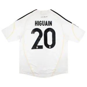 Real Madrid HIGUAIN 2008/09 Maglia casalinga retrò - Bianca