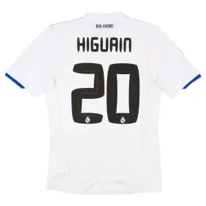 Real Madrid HIGUAIN 2010/11 Maglia casalinga retrò - Bianca