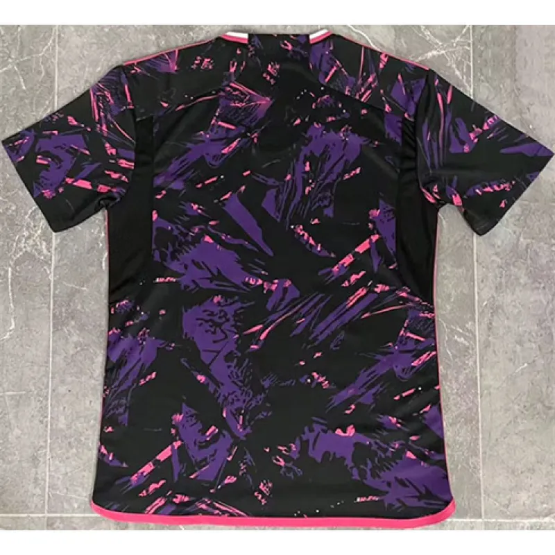 Maillot de pré-match du Real Madrid 2024/25 - Noir/Violet