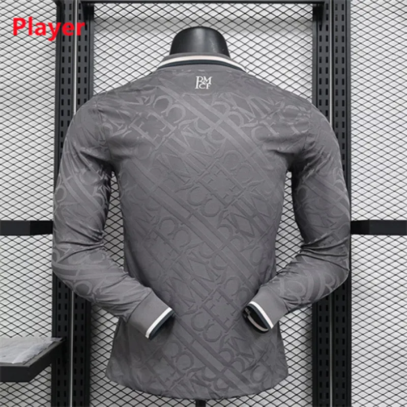 Real Madrid 2024/25 Third Long Sleeve Player Edition Jersey - Gray