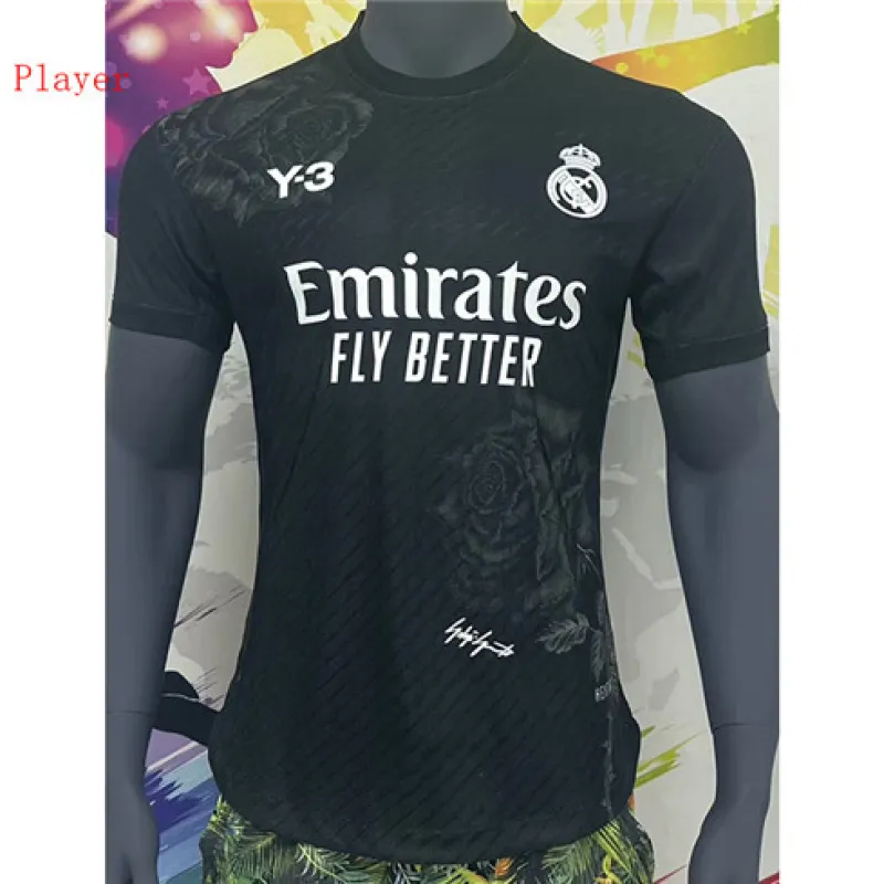 Maglia del giocatore dell'edizione Y3 del Real Madrid 2024/25 - Nera