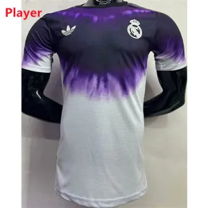 Camiseta de la versión de jugador del Real Madrid 2024/25 - Blanca/Púrpura