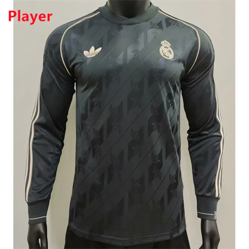 Camiseta de mangas largas de la edición especial del jugador del Real Madrid 2024/25 - Negra