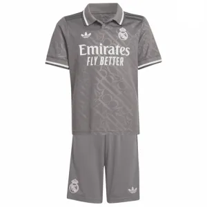 Real Madrid Troisième maillot et shorts pour enfants 2024/25 - Gris