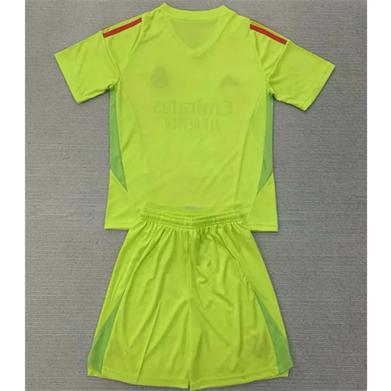 Real Madrid Kids' Goalkeeper Jersey and Shorts 2024/25 - Green