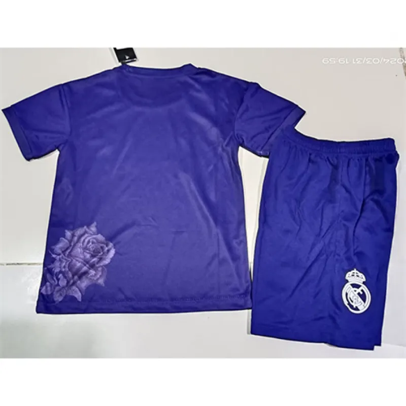 Real Madrid Camiseta y pantalones cortos para niños 2024/25 - Edición Y3 - Morado