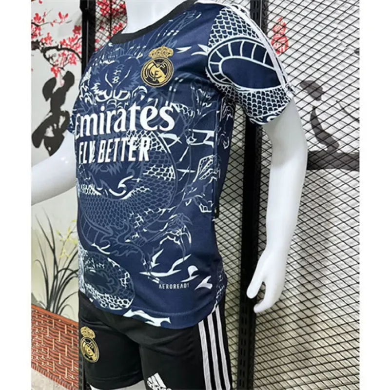 Real Madrid Kids' Jersey + Shorts 2024/25 - Year of the Dragon Edition - Blue