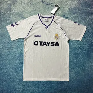 Maglia retro del Real Madrid 1990/92 campo casa - Bianca