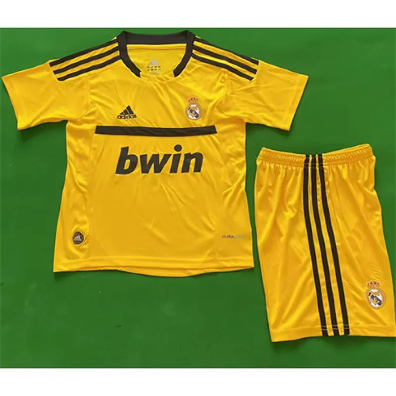 Maillot rétro d'enfant du Real Madrid 2011/12 extérieur - Jaune