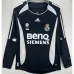 Tercera camiseta retro de mangas largas del Real Madrid 2006/07 - Negra