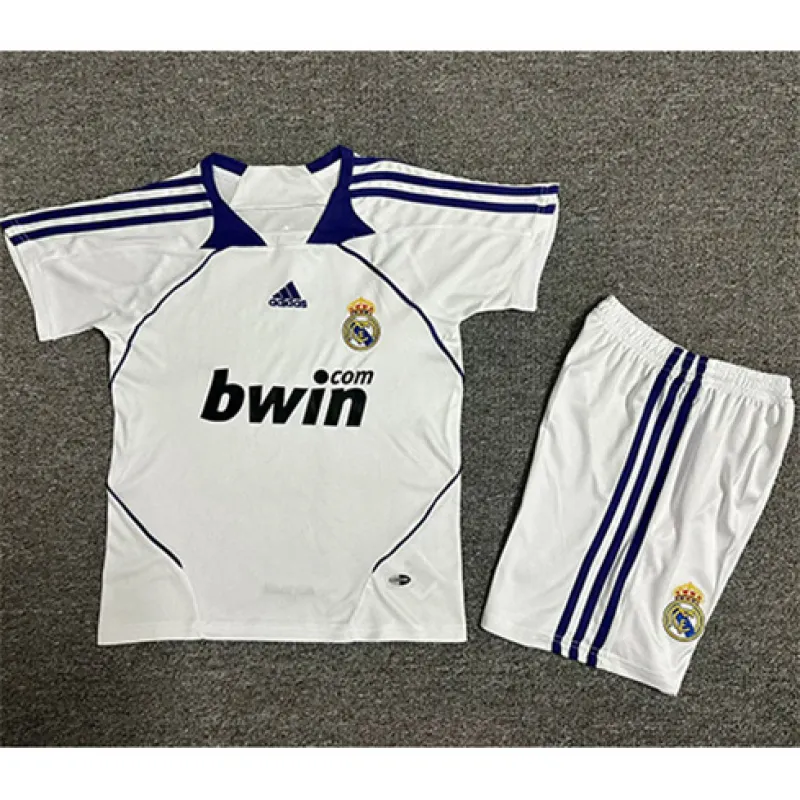 Maillot rétro du Real Madrid 2007/08 domicile - Blanc