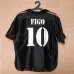Maglia retro del Real Madrid numero 10 di Luis Figo 1999/00 trasferta - Nera