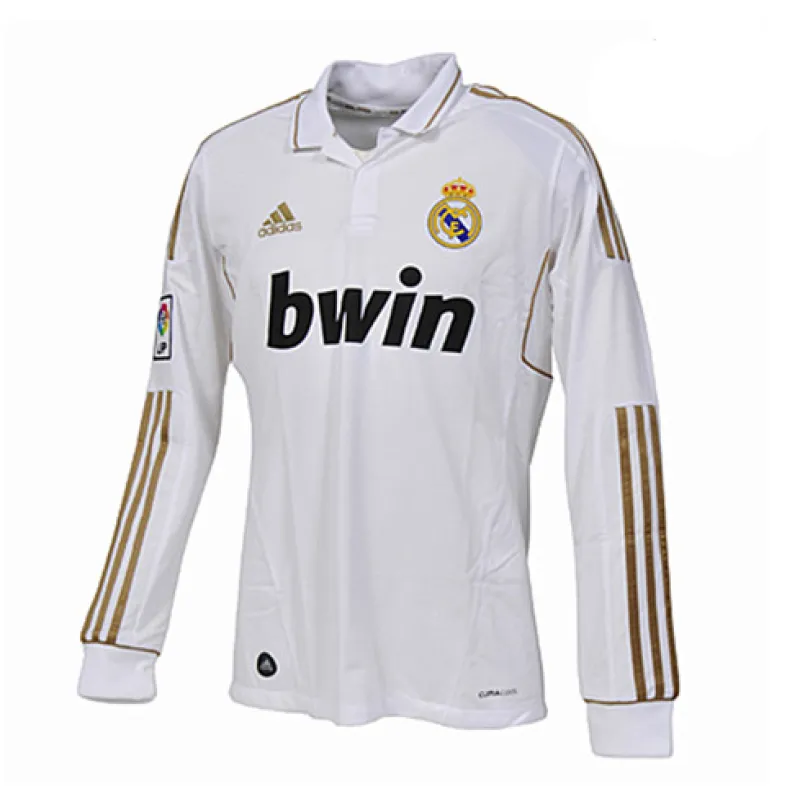 Real Madrid Long-Sleeved Retro Jersey 2011/12 Home - White