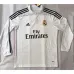 Maillot rétro à manches longues du Real Madrid, maillot domicile en Ligue des Champions 2014 - Blanc