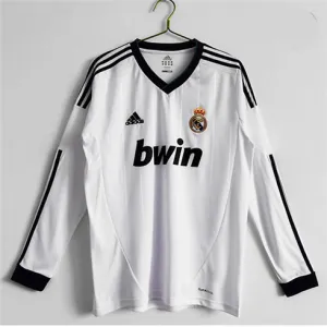 Maglia retro a maniche lunghe del Real Madrid 2012/13 campo casa - Bianca