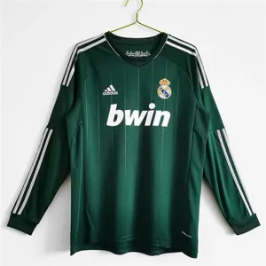 Terzo maglia retro a maniche lunghe del Real Madrid 2012/13 - Verde