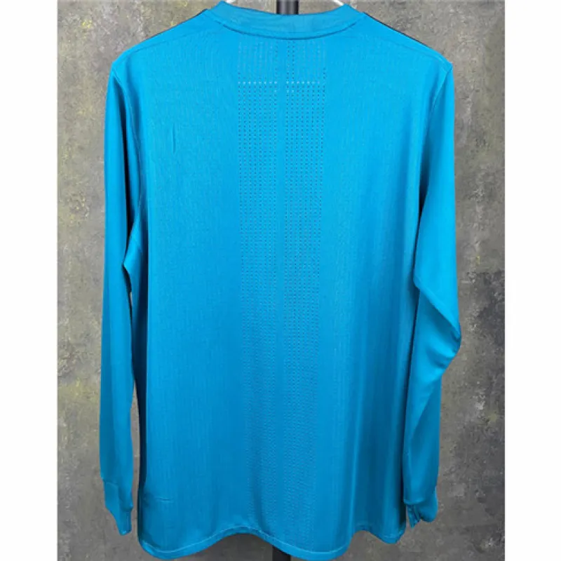 Real Madrid Long-sleeved Retro Third Jersey 2017/18 - Blue