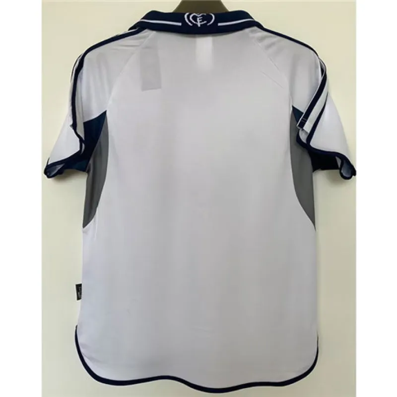 Camiseta retro del Real Madrid 2000/01 cancha principal - Blanca
