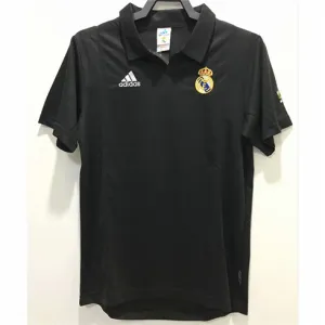 Maglia retro del Real Madrid 2002/03 per la Champions League - Nera