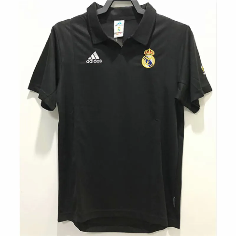 Camiseta retro del Real Madrid 2002/03 para la Champions League - Negra