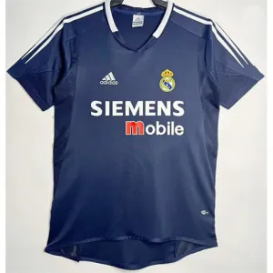 Maglia retro del Real Madrid 2004/05 Trasferta - Blu