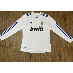 Maglia retro a maniche lunghe del Real Madrid 2010/11 campo casa - Bianca