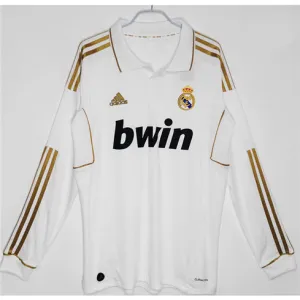 Real Madrid Long-Sleeved Retro Jersey 2011/12 Home - White