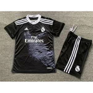 Troisième maillot rétro pour enfants du Real Madrid 2014/15 - Noir