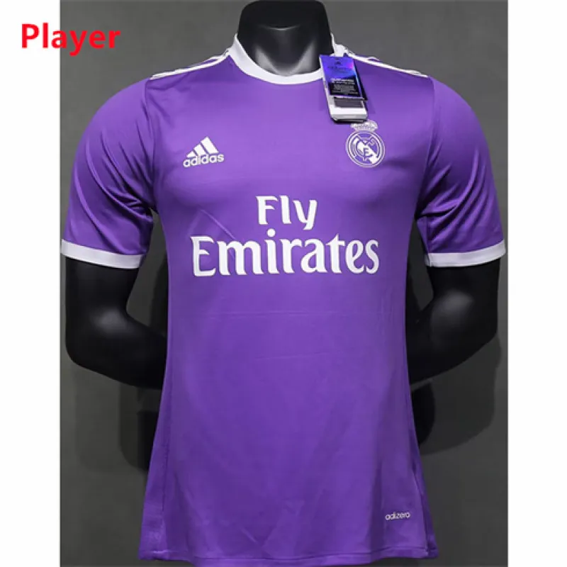 Camiseta retro del Real Madrid 2016/17 Fuera de casa - Morado