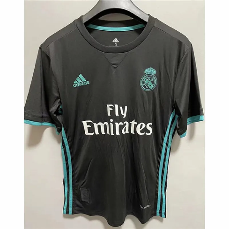 Real Madrid Retro Jersey 2017/18 Away - Black