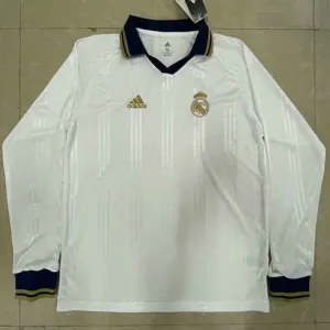 Real Madrid Long-sleeved Retro Training Jersey - White