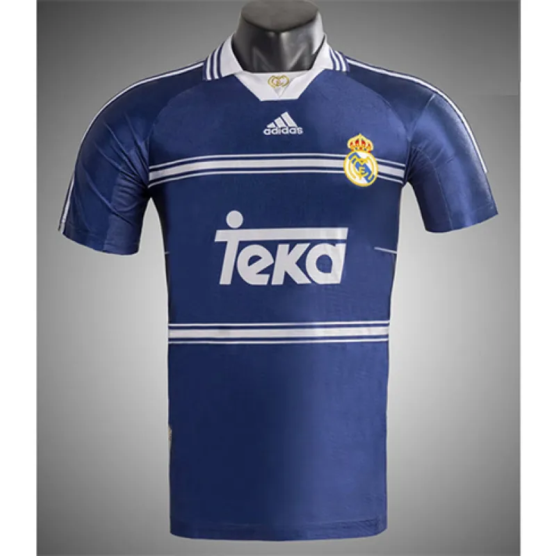 Real Madrid Retro Jersey 1998/99 Away - Blue