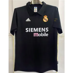 Real Madrid Retro Jersey  2002/03 Away - Black